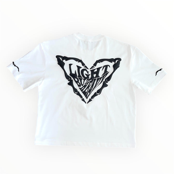 BONDED BY BONES “BONE HEART TEE” – LIGHT BUT HEAVY CLOTHING