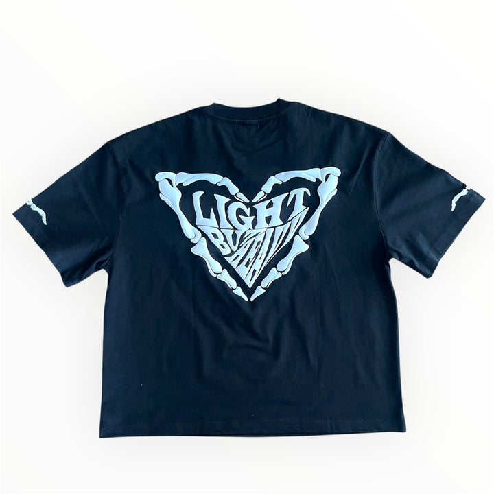 BONDED BY BONES “BONE HEART TEE” – LIGHT BUT HEAVY CLOTHING